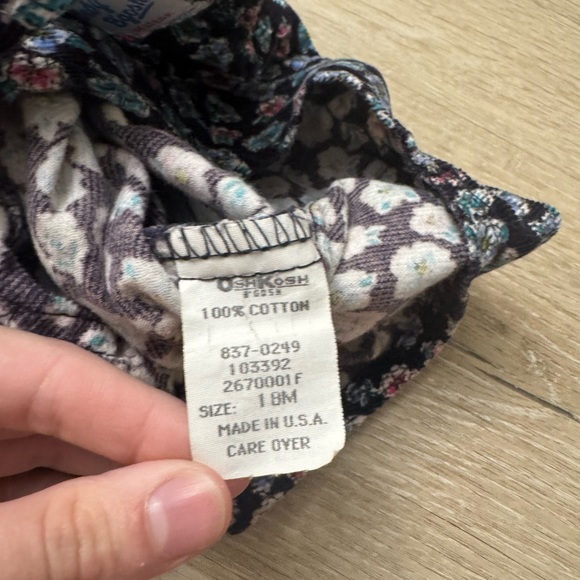 Vintage Oshkosh B’gosh Floral Kids Overalls - Picture 7 of 7